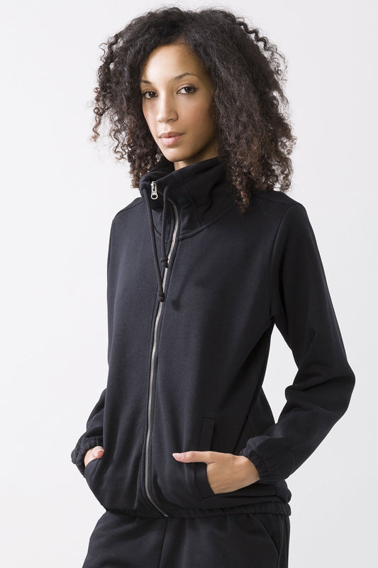 HIGH NECK FLEECE JACKET