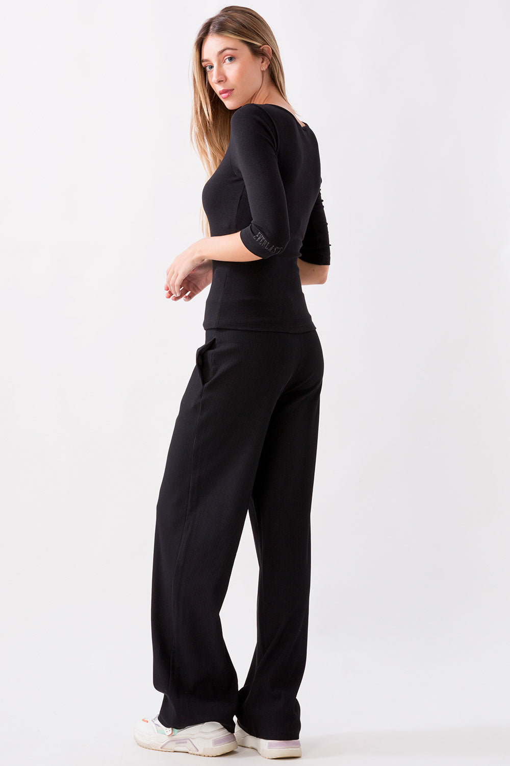 RIBBED STRETCH TOP DYNAMIC WOLRD