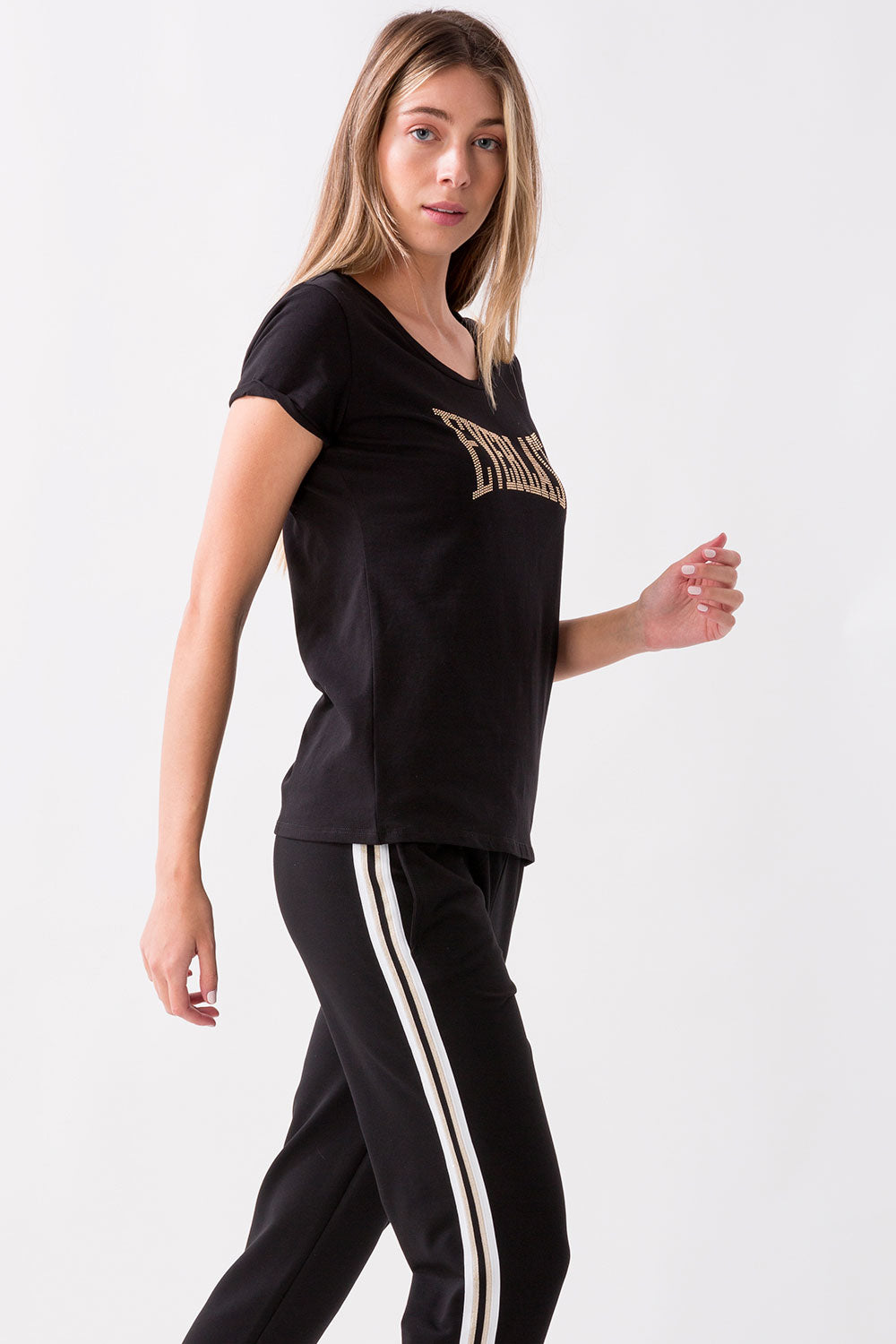 T-SHIRT IN JERSEY STRETCH CON MICRO-BORCHIE