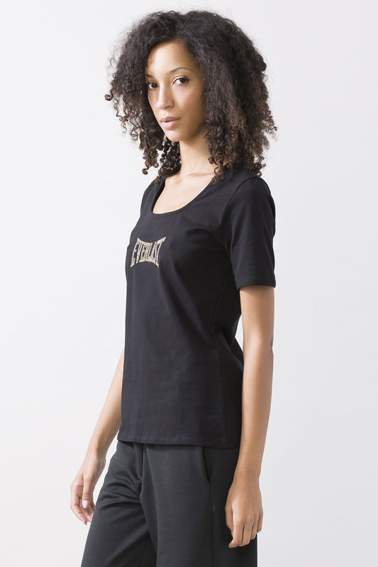 T-SHIRT COMFORT GLAM IN STRETCH JERSEY