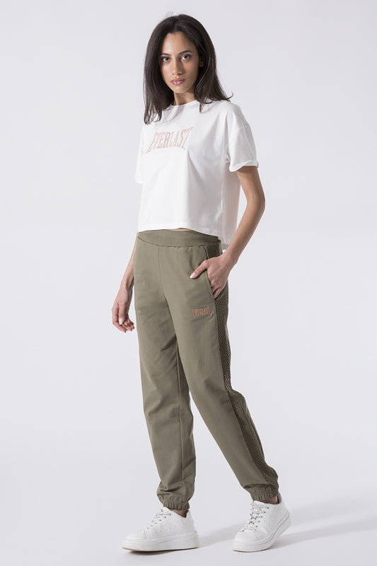 PANTALONE WANDERLUST CON INSERTI IN MESH CROCHET