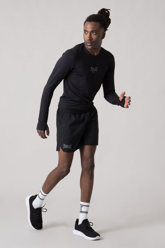 ICONIC LONG-SLEEVE TECHNICAL FABRIC TOP