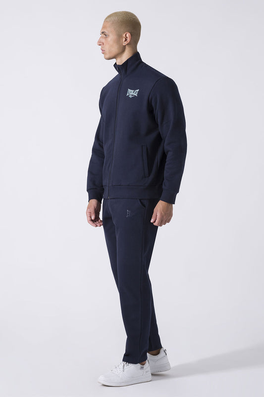 BASIC TUTA IN FELPA DI COTONE CON GIACCA FULL ZIP E PANTALONE DRITTO