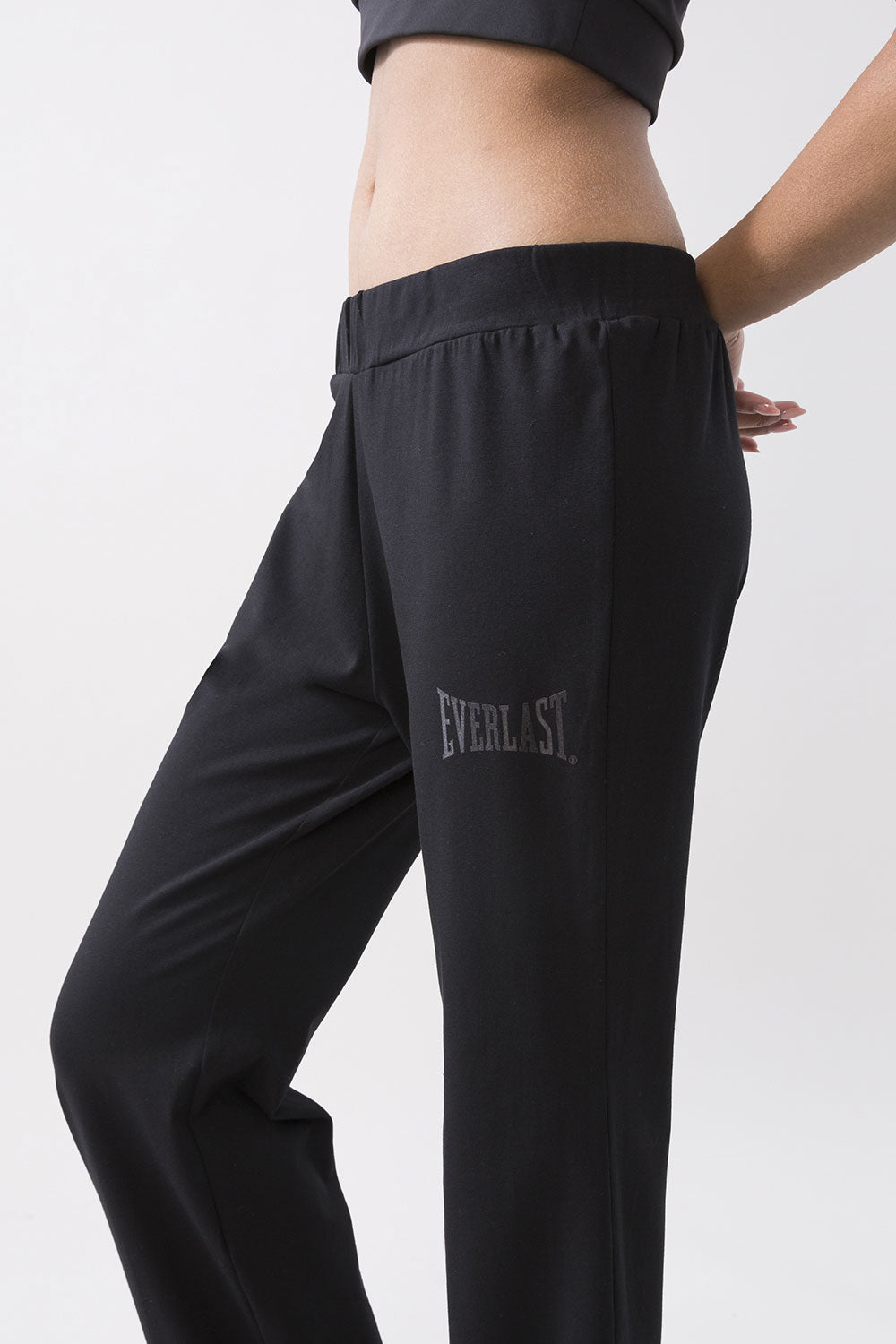 BASIC STRETCH JERSEY PALAZZO PANTS
