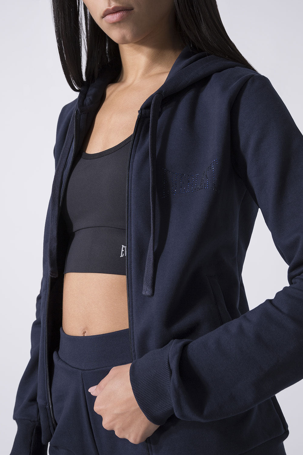 BASIC HOODED STRETCH FLEECE TRACKSUIT