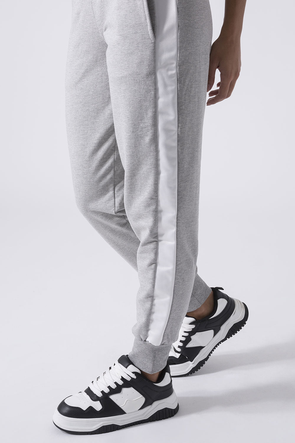 EXCLUSIVE TROUSERS WITH SATIN INSERTS