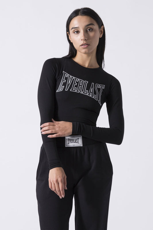 ICONIC CROPPED LONG-SLEEVE TOP