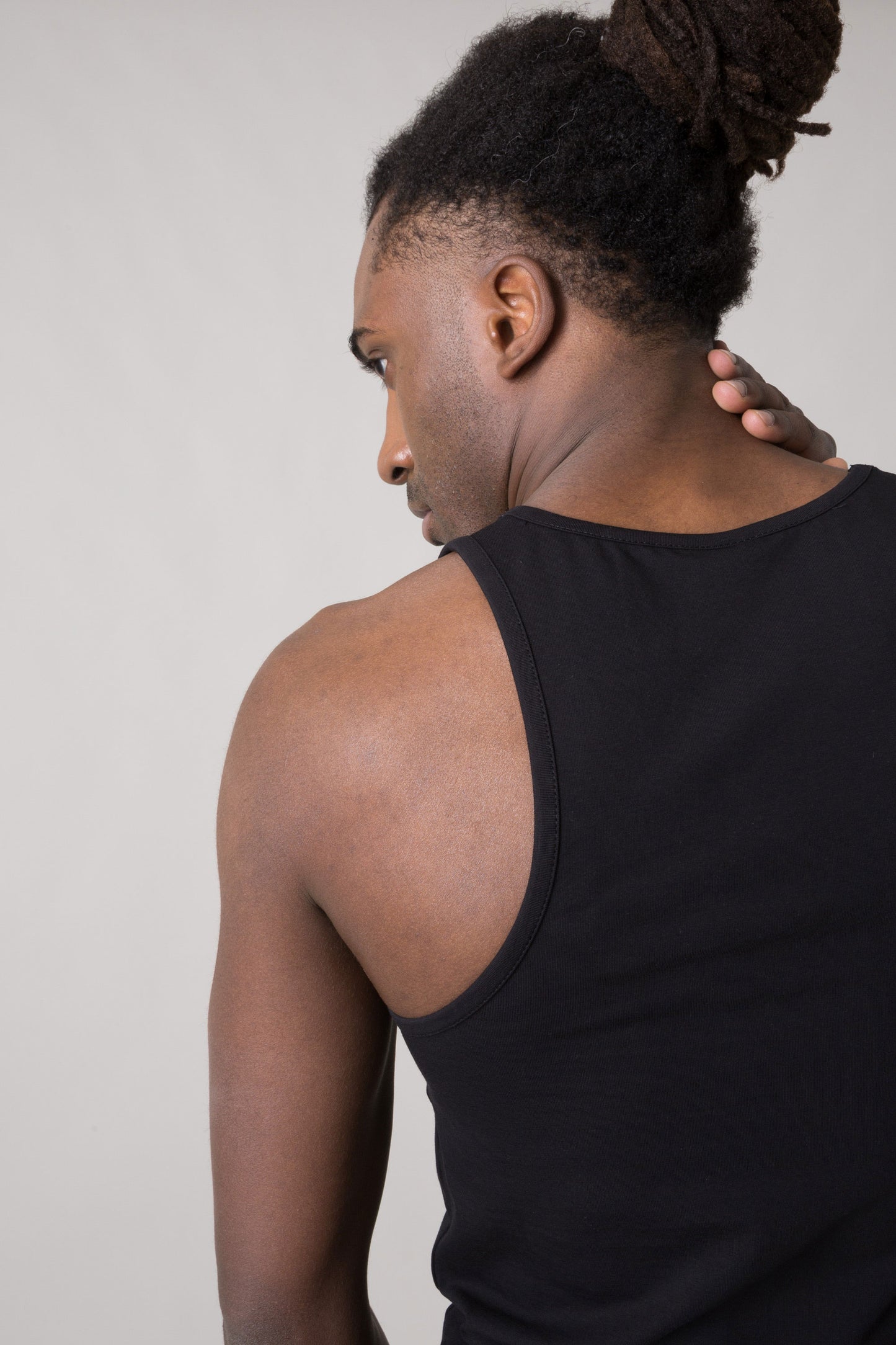 BASIC RACER TANK IN STRETCH JERSEY