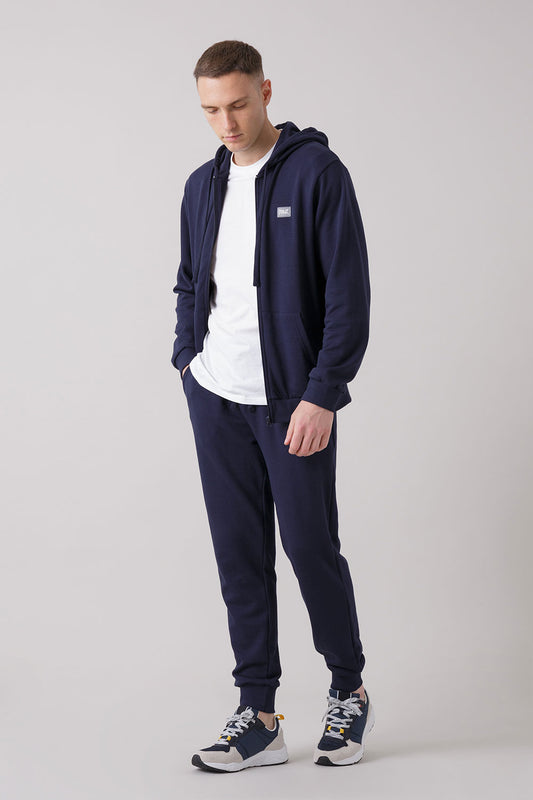 BASIC TUTA IN FELPA CON GIACCA FULL ZIP CON CAPPUCCIO