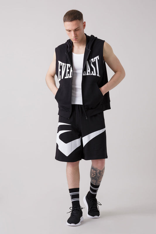 THE ICON FELPA FULL ZIP SMANICATA CON CAPPUCCIO