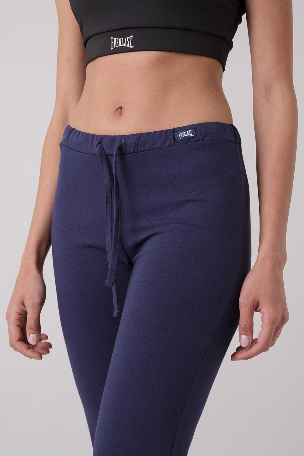 BASIC PANTALONE CON POLSINO IN JERSEY STRETCH