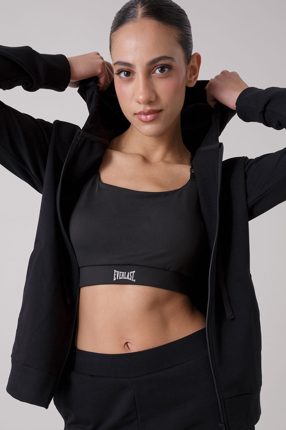 BASIC TUTA CON GIACCA FULL ZIP CON CAPPUCCIO