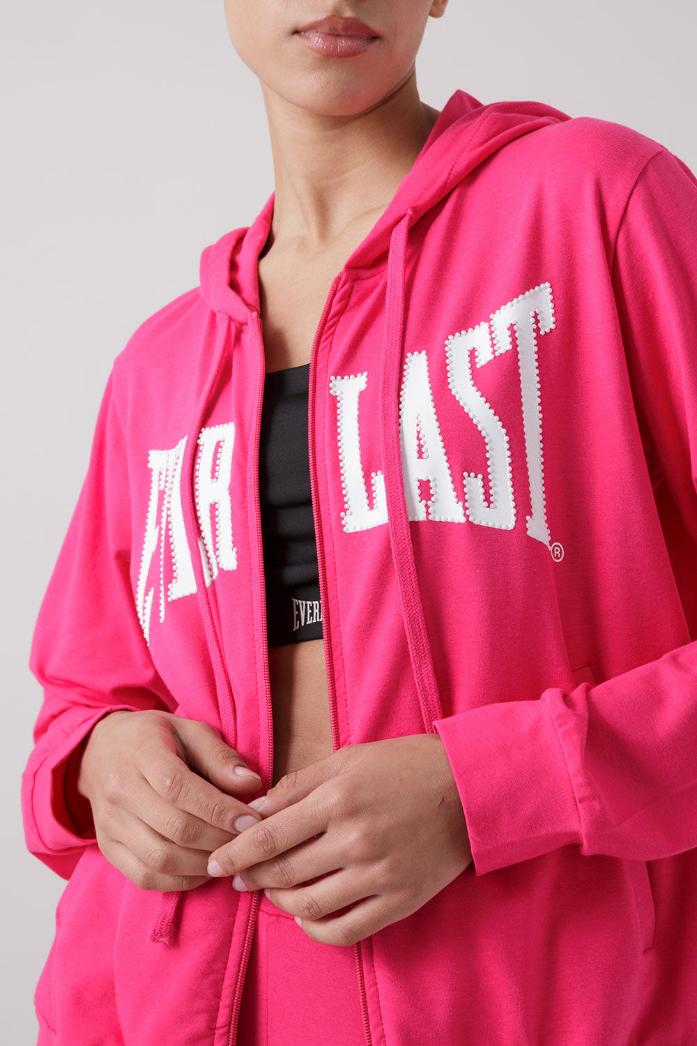 BASIC FULL-ZIP HOODIE WITH LOGO