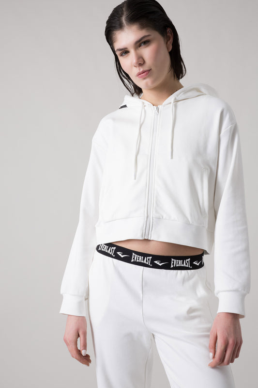 THE ICON GIACCA FULL ZIP CON CAPPUCCIO