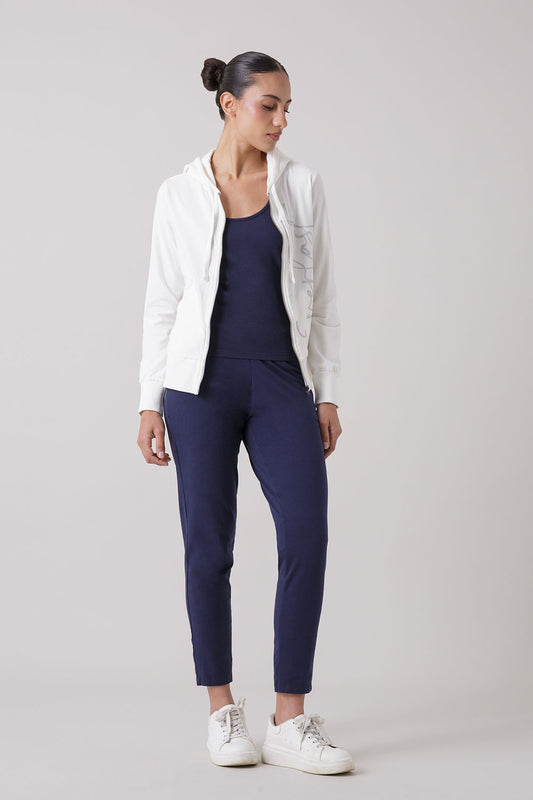 TREATMENT GIACCA FULL ZIP CON CAPPUCCIO CON GRAFICA
