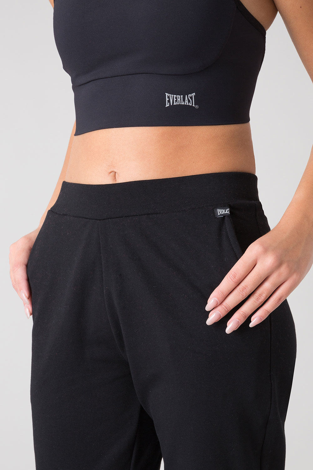 BRUSHED STRETCH JERSEY PANTS