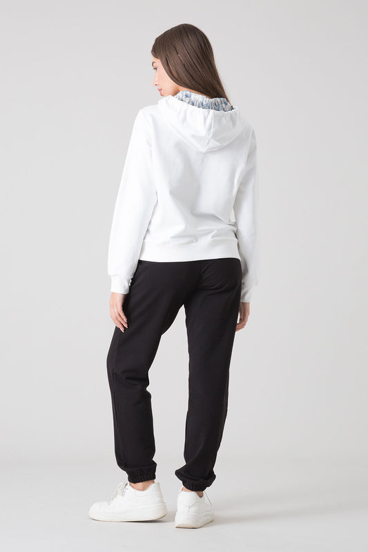 STAY WILD FELPA FULL ZIP CON CAPPUCCIO