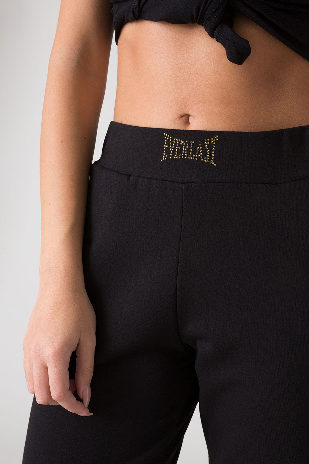 STAY WILD PANTALONE IN FELPA CON ELASTICO AL FONDO
