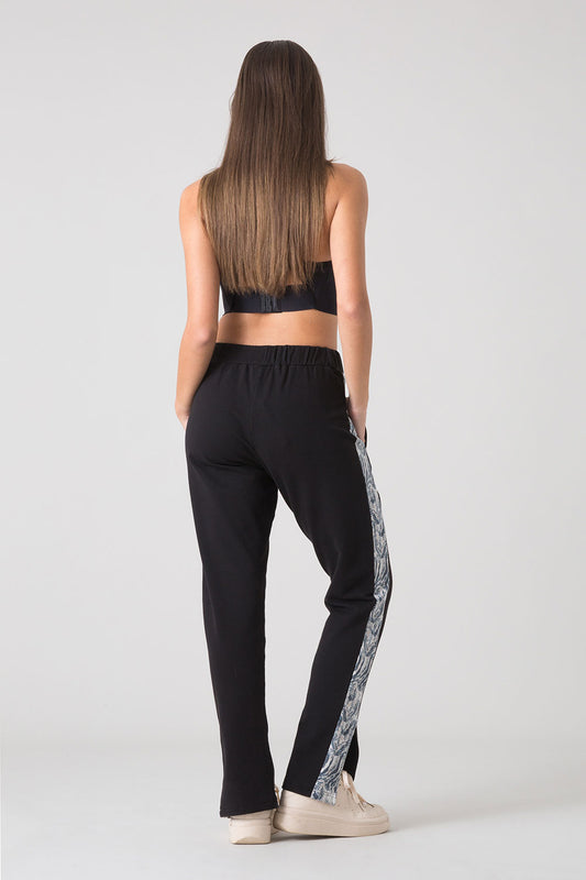 STAY WILD PANTALONE CON INSERTI LATERALI