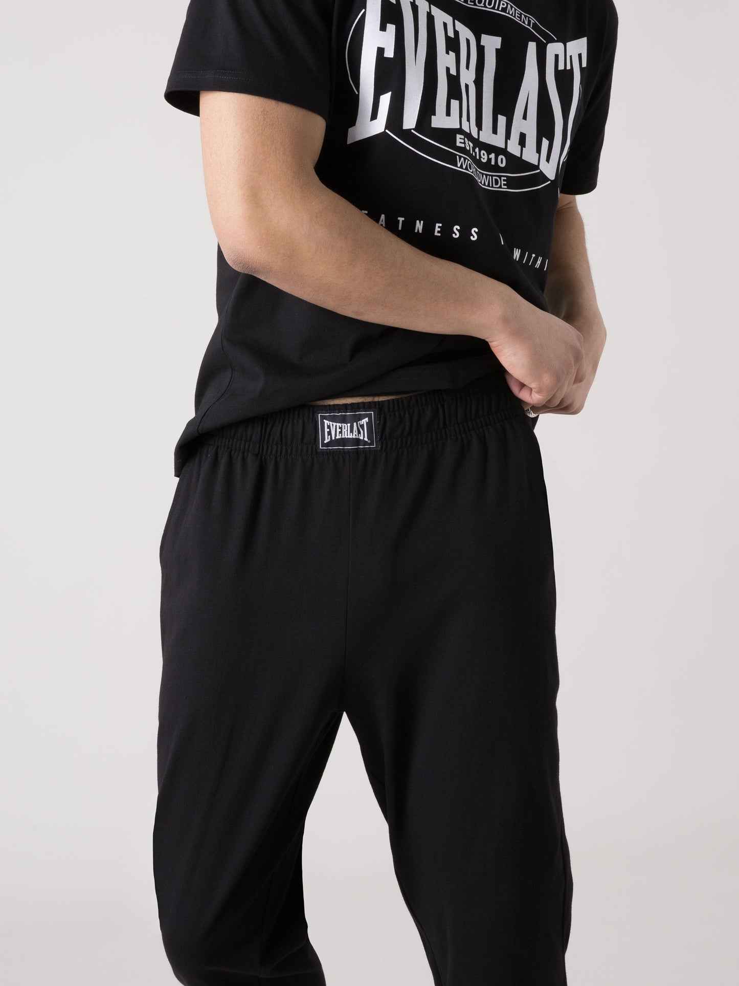 PANTALONE UOMO EVERLAST SPORTIVO CON ELASTICO IN VITA, COULISSE E TASCHE