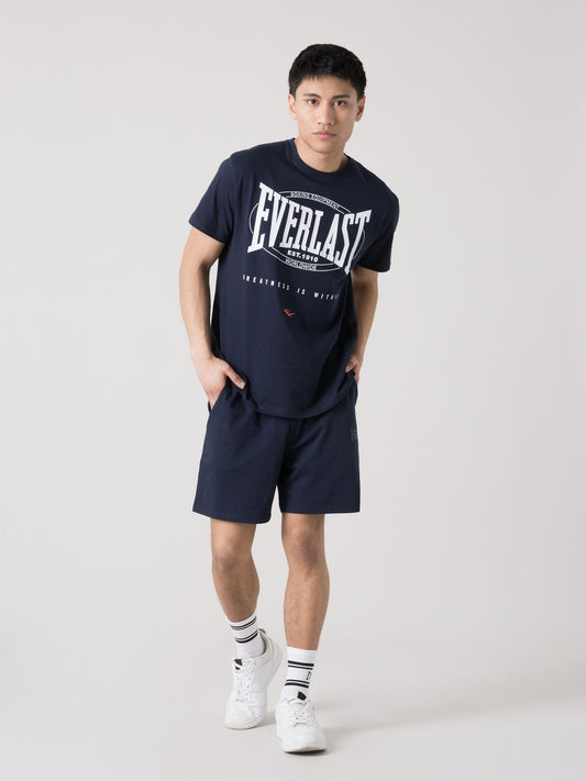 T-SHIRT UOMO EVERLAST SPORTSWEAR CON LOGO FRONTALE ICONICO IN JERSEY LEGGERO