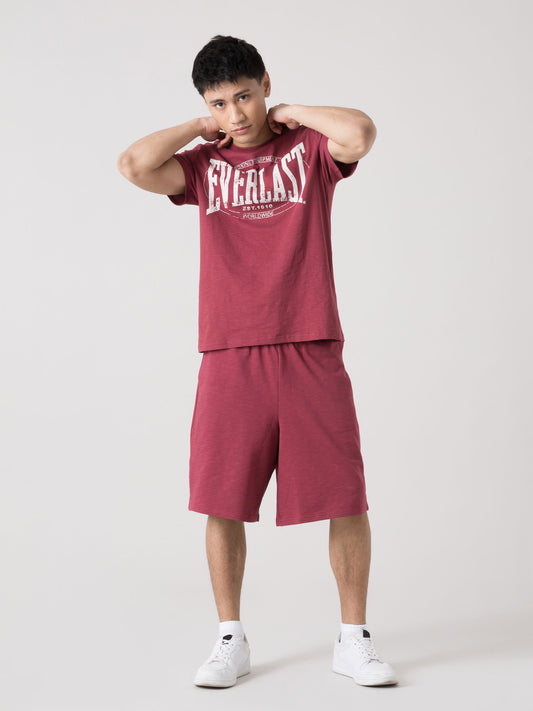 T-SHIRT UOMO EVERLAST SLUB JERSEY CON LOGO FRONTALE AUTHENTIC