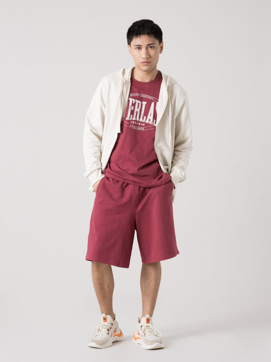 FELPA UOMO EVERLAST CON CAPPUCCIO FULL ZIP IN FELPA SLUB LEGGERA