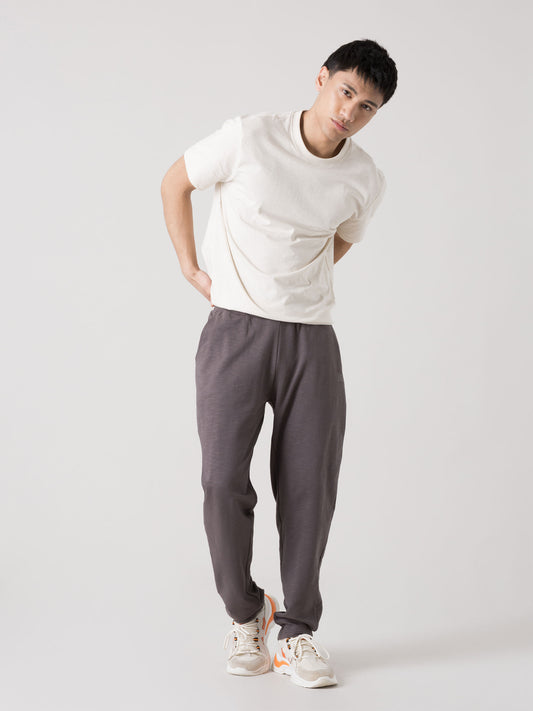 PANTALONE UOMO EVERLAST SLUB IN FELPA LEGGERA CON COULISSE E TASCHE