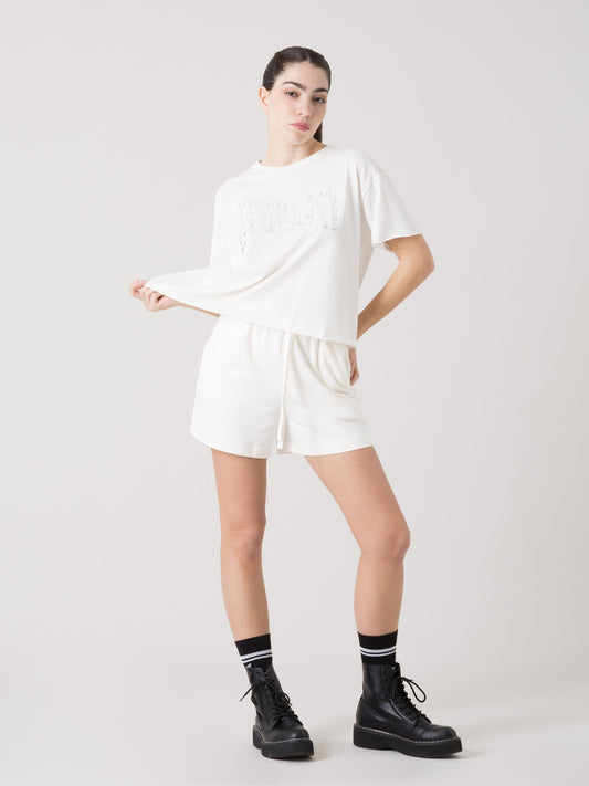 T-SHIRT DONNA EVERLAST LIGHT JERSEY CON LOGO FOIL