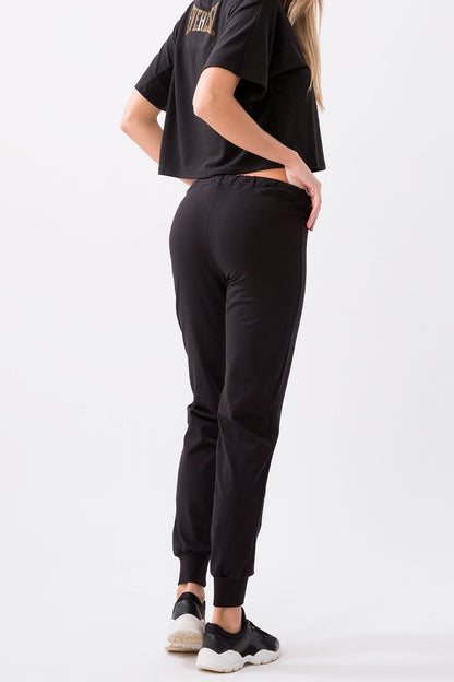 SPORTSWEAR TROUSERS WITH JERSEY STRETCH CUFF