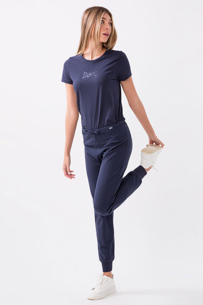 SPORTSWEAR TROUSERS WITH JERSEY STRETCH CUFF