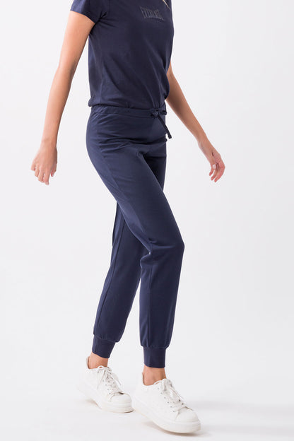 SPORTSWEAR TROUSERS WITH JERSEY STRETCH CUFF