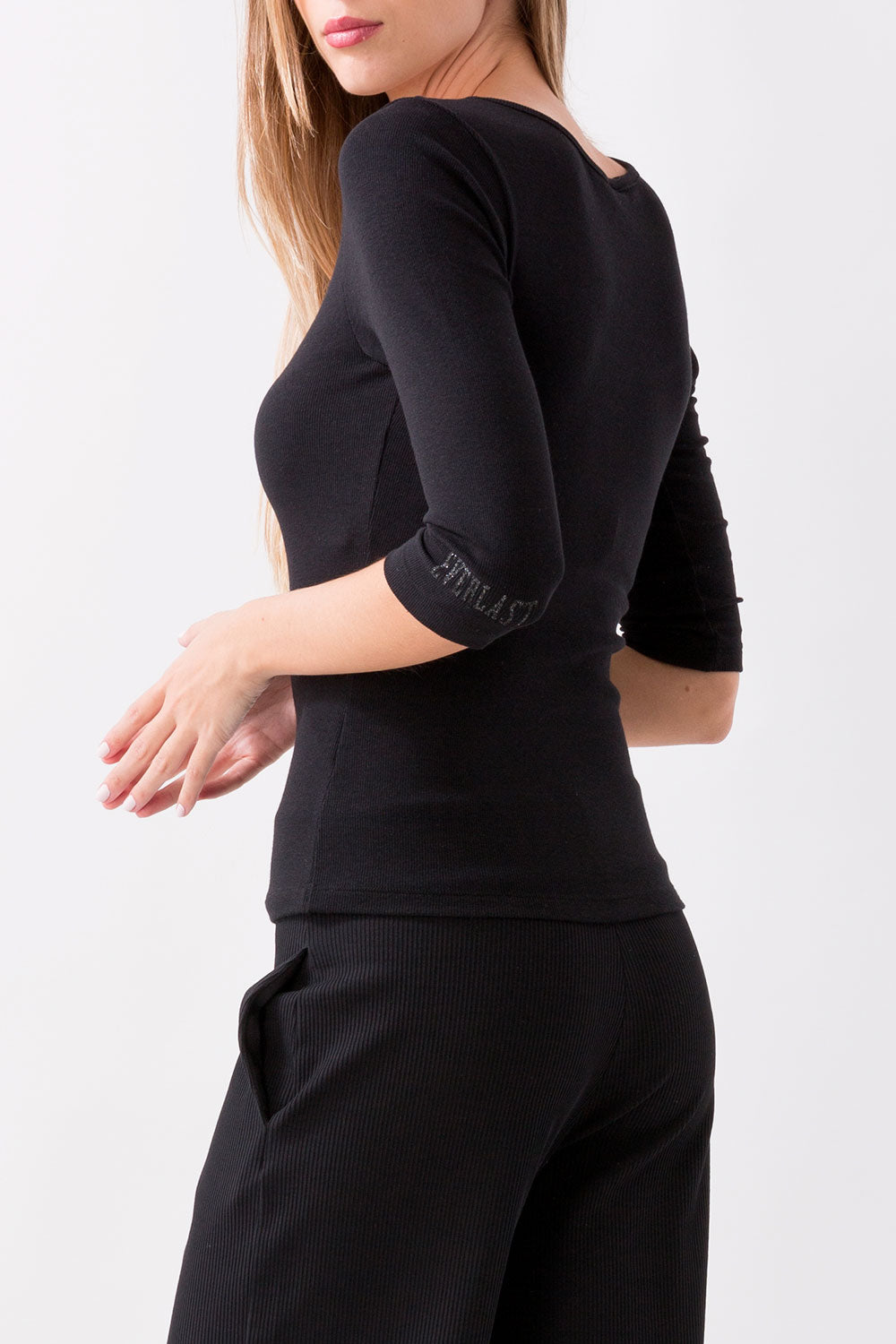 RIBBED STRETCH TOP DYNAMIC WOLRD