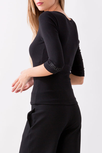 RIBBED STRETCH TOP DYNAMIC WOLRD