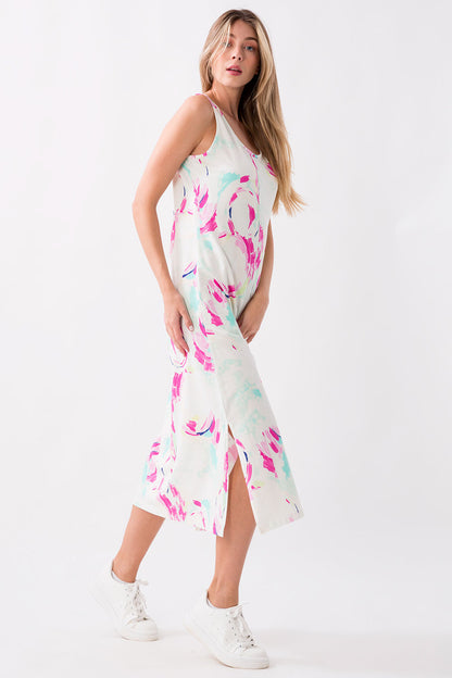 DYNAMIC WORLD DRESS WITH ALL-OVER PRINT
