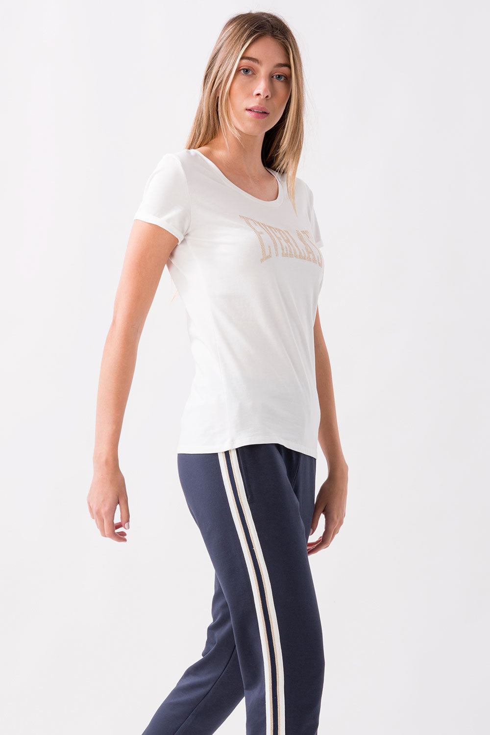 T-SHIRT IN JERSEY STRETCH CON MICRO-BORCHIE