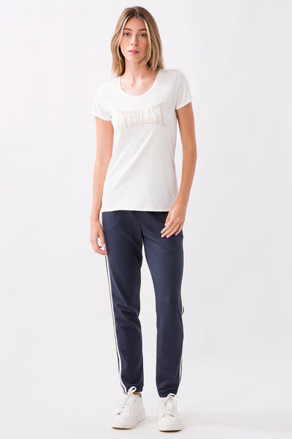 T-SHIRT IN JERSEY STRETCH CON MICRO-BORCHIE