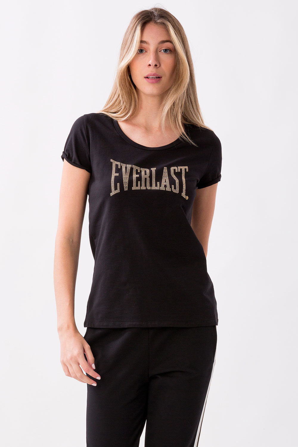 T-SHIRT IN JERSEY STRETCH CON MICRO-BORCHIE