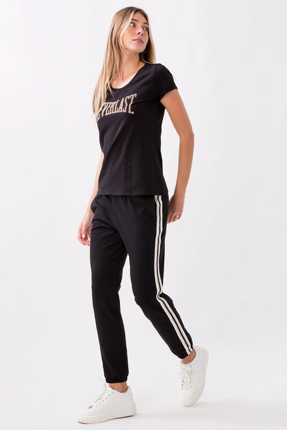 T-SHIRT IN JERSEY STRETCH CON MICRO-BORCHIE