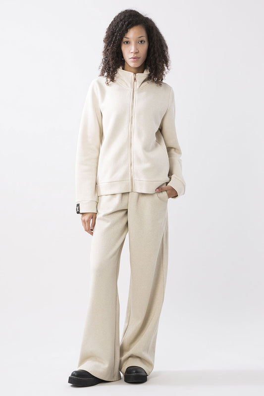 SPORTY CHIC JACKET IN LUREX FLEECE
