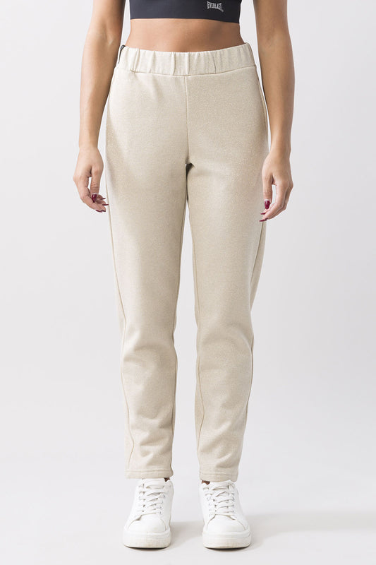 SPORT CHIC LUREX FLEECE PANTS