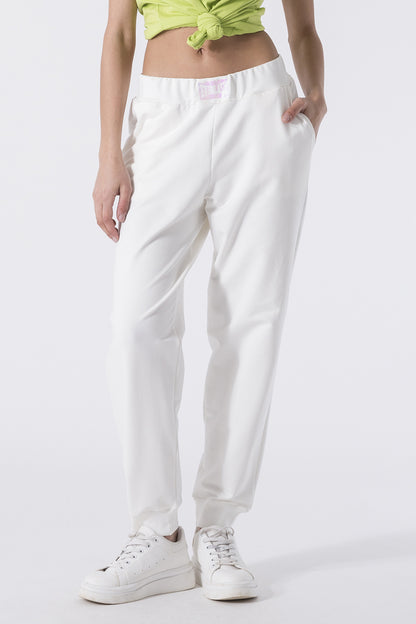 SPORTSWEAR TROUSERS WITH CUFFED HEM
