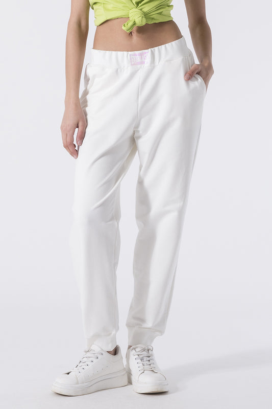SPORTSWEAR TROUSERS WITH CUFFED HEM