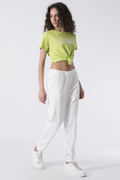 SPORTSWEAR TROUSERS WITH CUFFED HEM