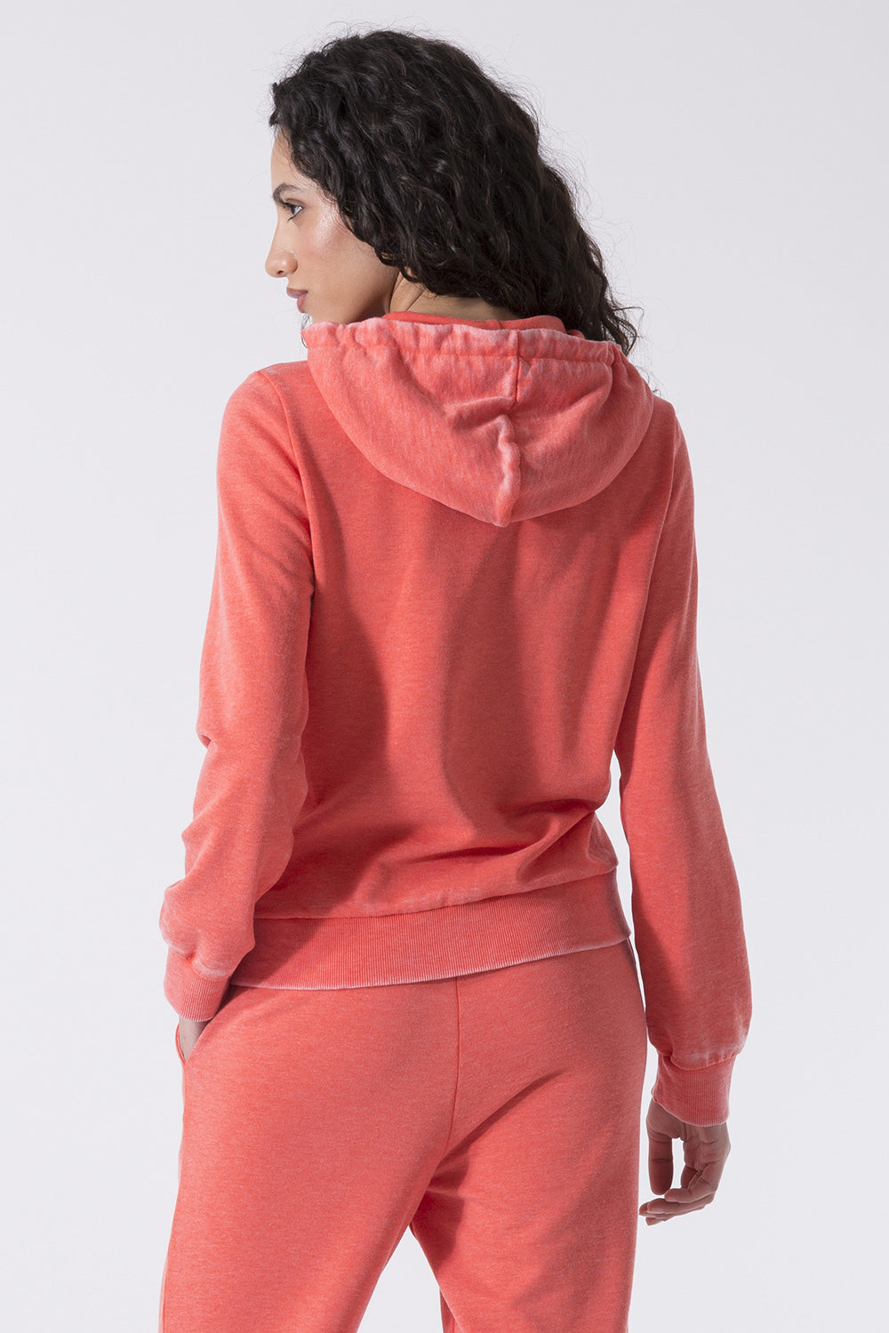 FELPA FULL ZIP CON CAPPUCCIO MINIMAL BOXING
