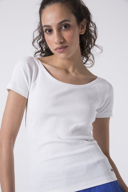 T-SHIRT SPORTY ELEGANCE IN COSTINA STRETCH