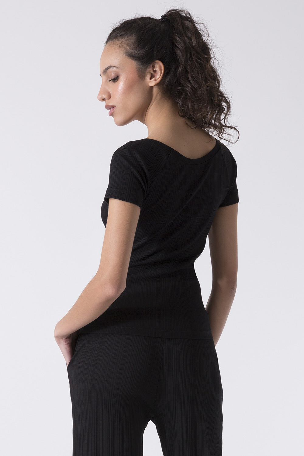 T-SHIRT SPORTY ELEGANCE IN COSTINA STRETCH