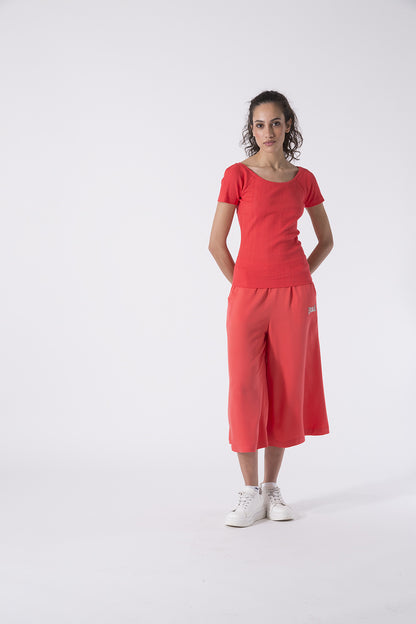 T-SHIRT SPORTY ELEGANCE IN COSTINA STRETCH