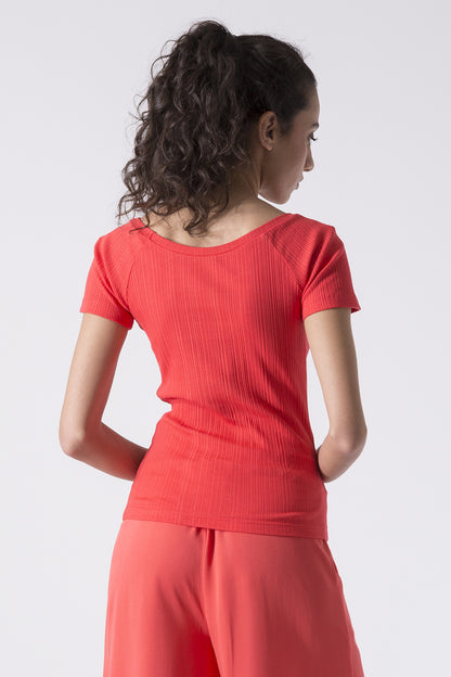 T-SHIRT SPORTY ELEGANCE IN COSTINA STRETCH