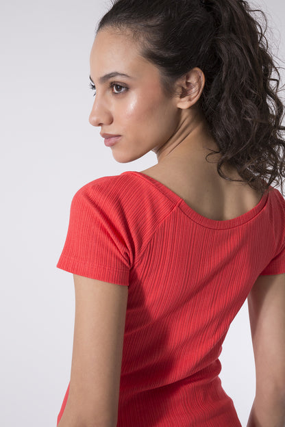 T-SHIRT SPORTY ELEGANCE IN COSTINA STRETCH